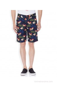 United Colors Of Benetton Navy Cotton Shorts